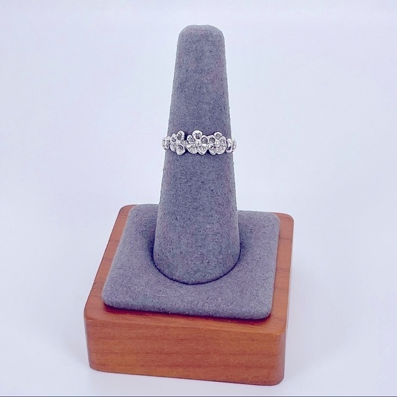 Flower Silver 925 Ring - Picture 1 of 10